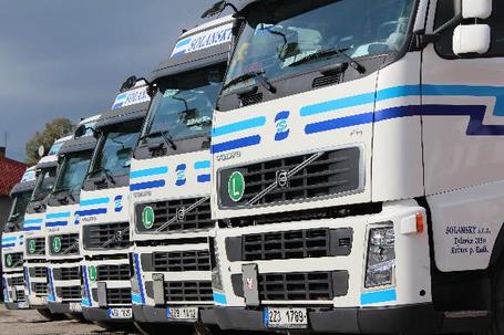 Nákladní vozidla firmy Solanský s.r.o.