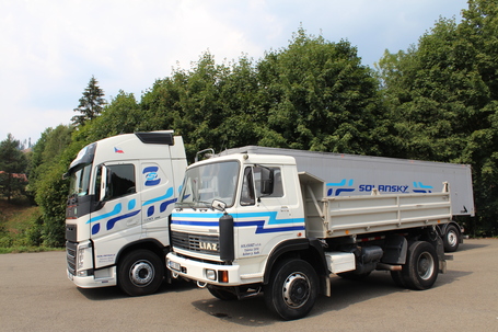 Nákladní vozidla firmy Solanský s.r.o.